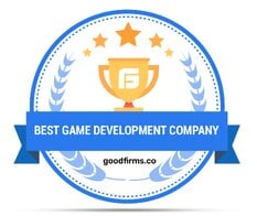 best game development company badge from goodfirms