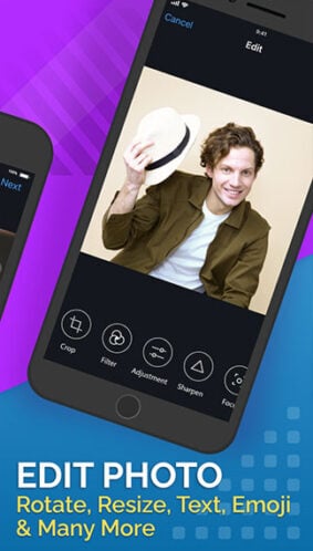 Edit Photo from Vimory App