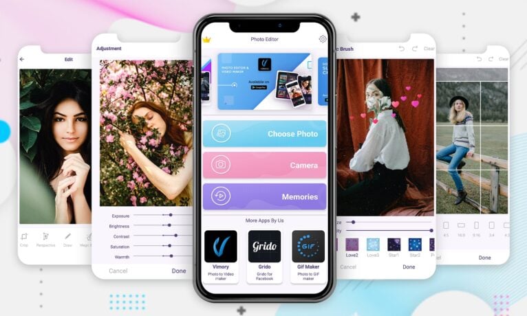 Photo Editor App Designs and Views