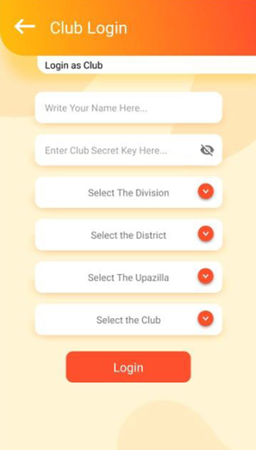 Login as Club Digital Platform for Adolescent