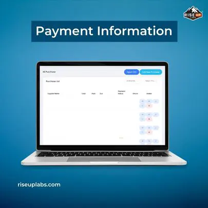 Payment information of Red Grocer website backend