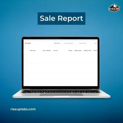 Sale report of Red Grocer website backend