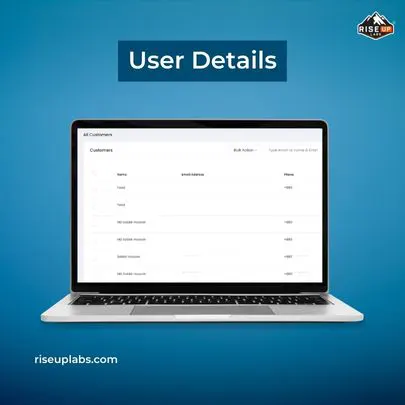 User Details of Red Grocer website backend